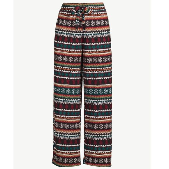 Joyspun Women's Sleep Pajama Pants wide leg black soot multi NWOT - Picture 6 of 6